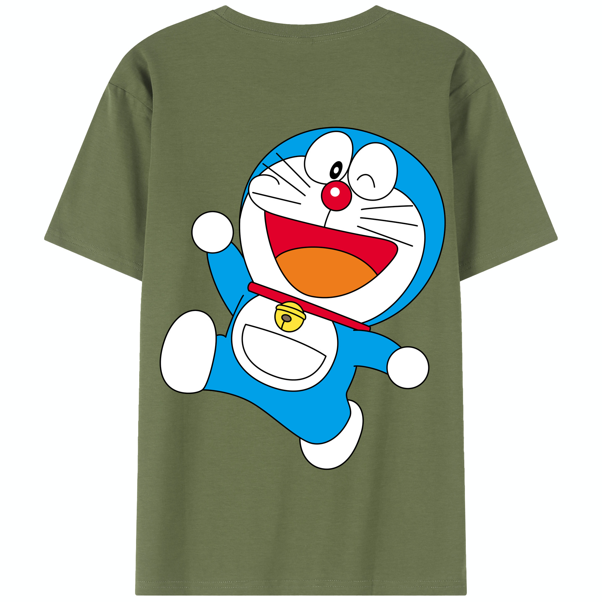 （画像用） ドラえもん Doraemon 綿100％半袖Tシャツ（背面プリント）